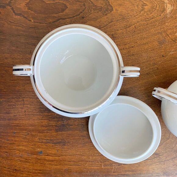 Noritake Silverdale Fine China 5594 Japan Cream & Sugar Set 2pc Vintage Serving - Picture 7 of 10